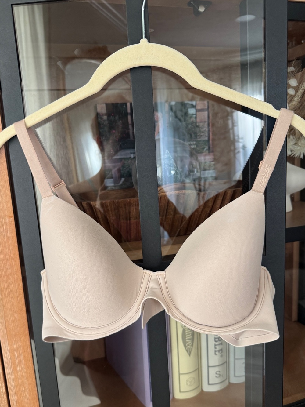 Aerie SMOOTHEZ Full Coverage Lightly Lined Bra ballet slippers bay sunrise wired